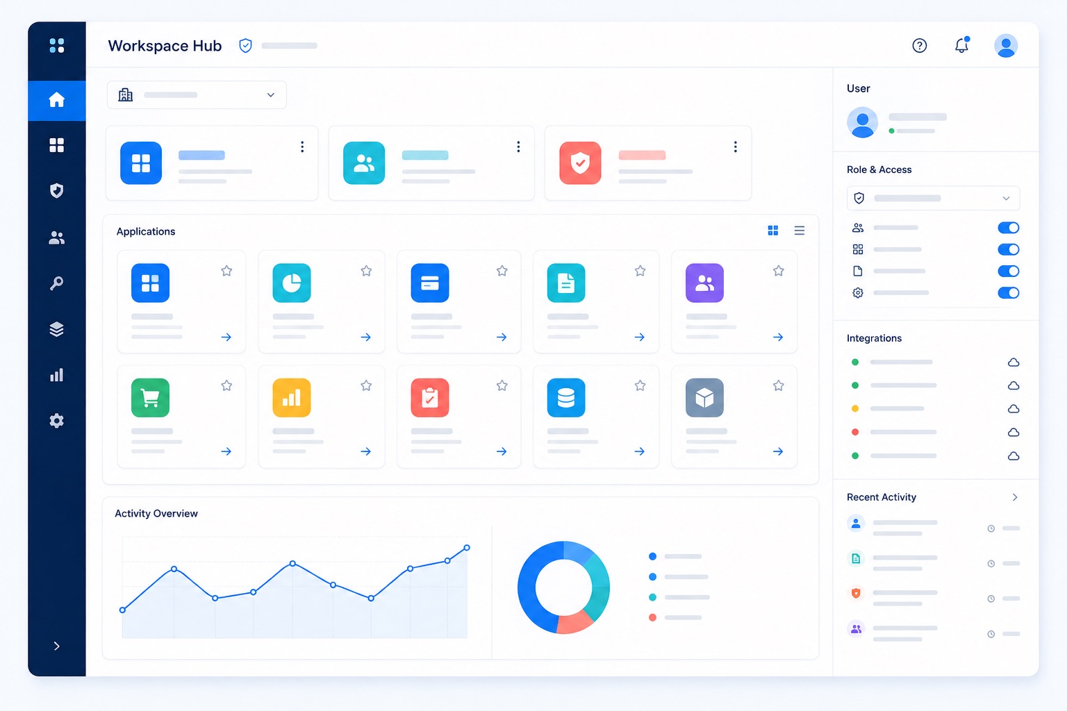 Workspace Hub interface