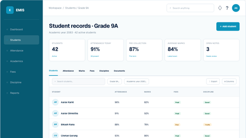 EMIS software preview